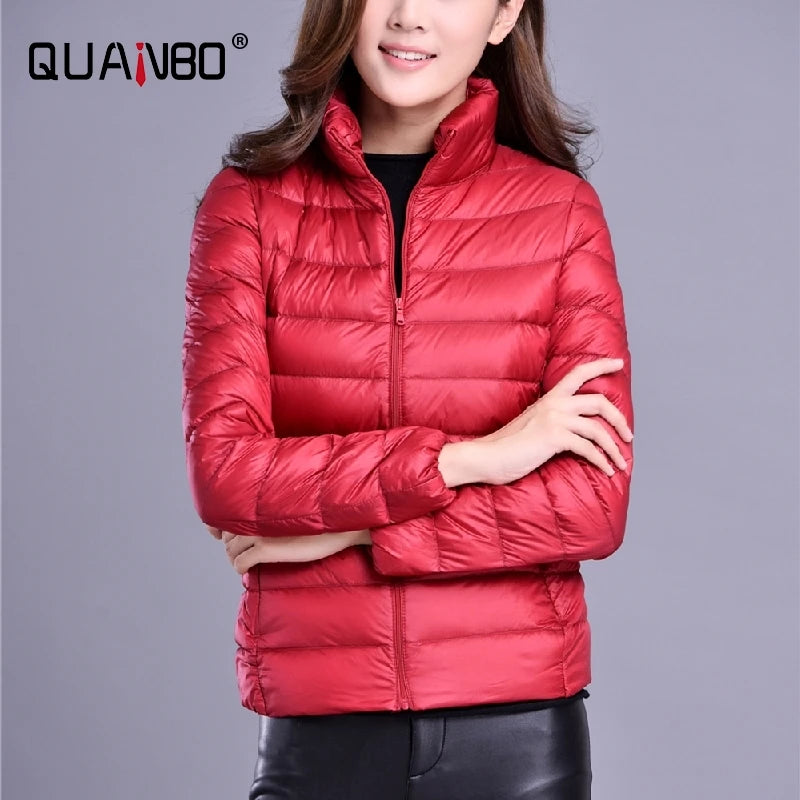 Women's Lightweight Packable Short Puffer Jacket, view 8