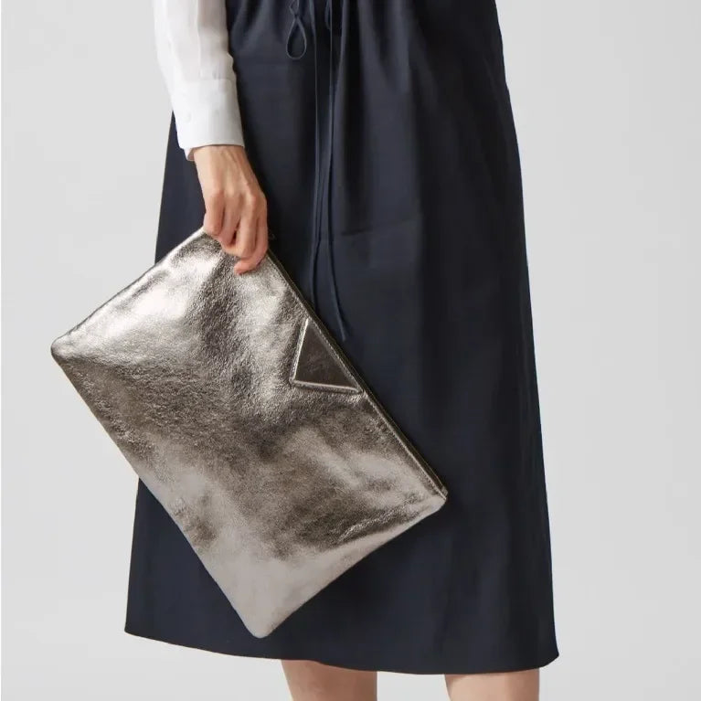 Women's Metallic Evening Clutch Bag