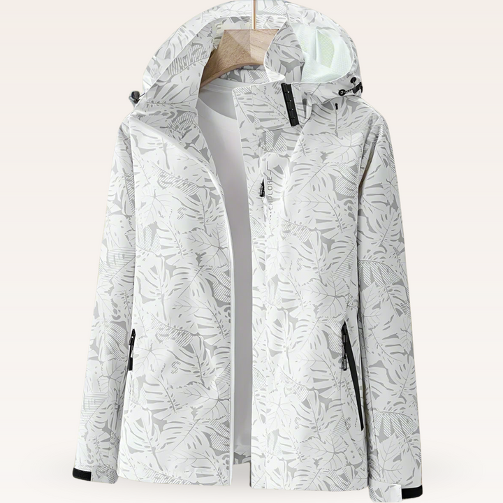 Women's Lightweight Rain Jacket, Hooded Water Repellent Windbreaker with Pockets