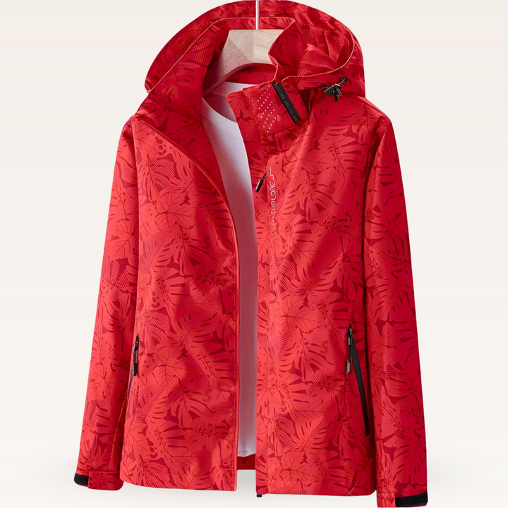 Women's Lightweight Rain Jacket, Hooded Water Repellent Windbreaker with Pockets