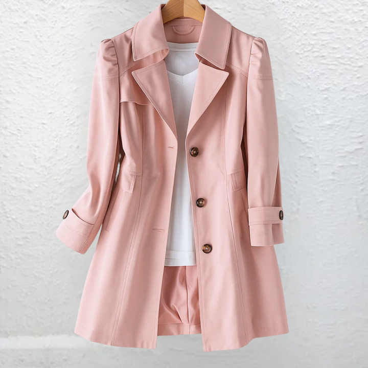 Women's Long Coat, Elegant Tailored Overcoat Longline Winter Outerwear