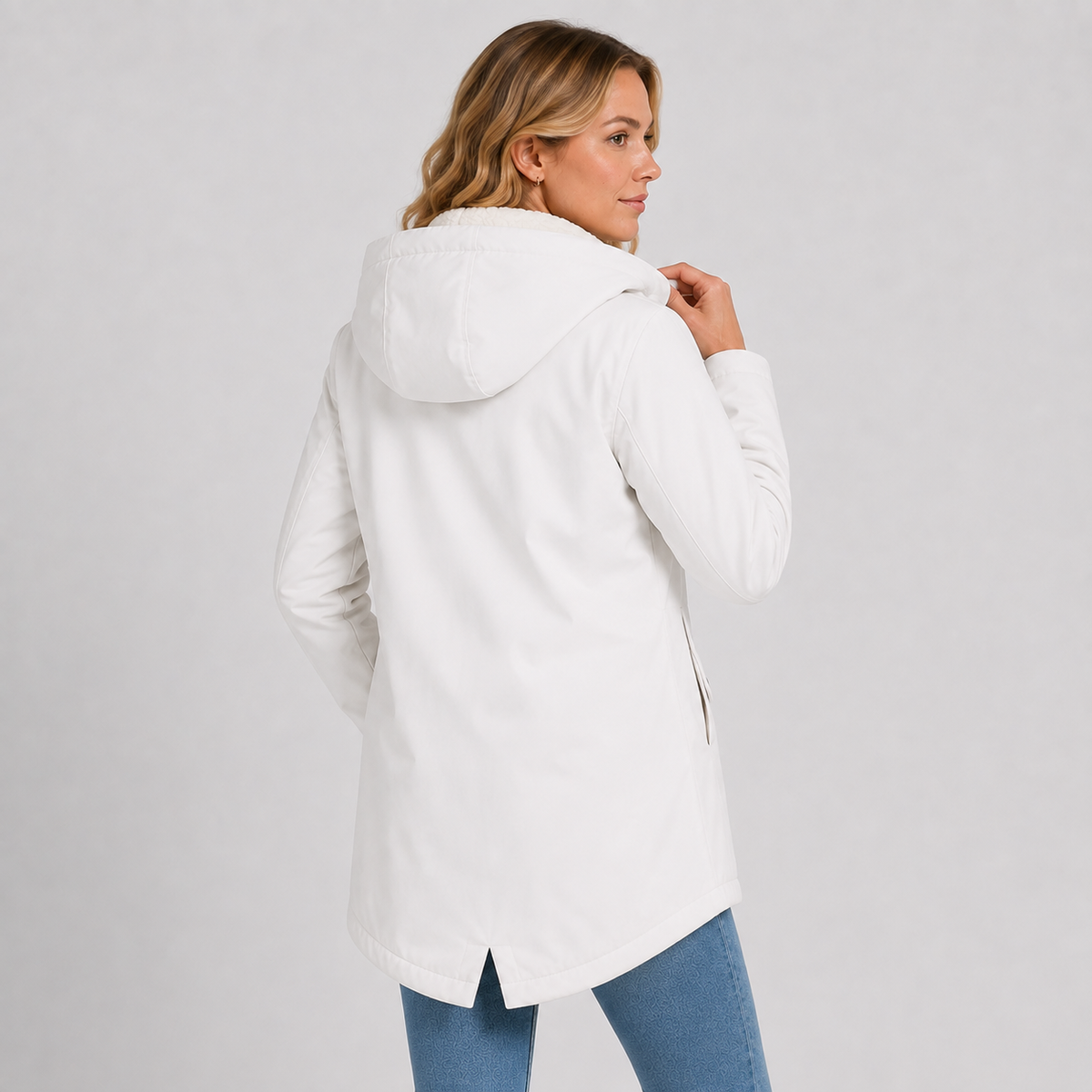 Women's Fleece-Lined Full-Zip Hoodie Jacket, view 11