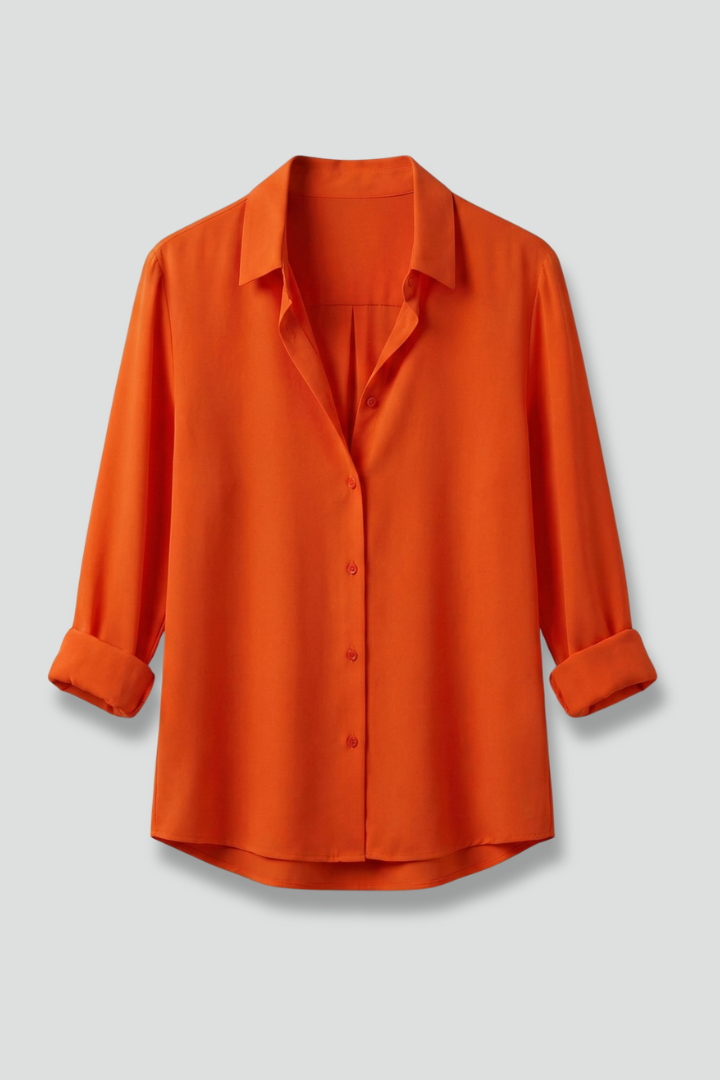 Women's Button Up Shirt, Collared Long Sleeve Casual Blouse Plus Size
