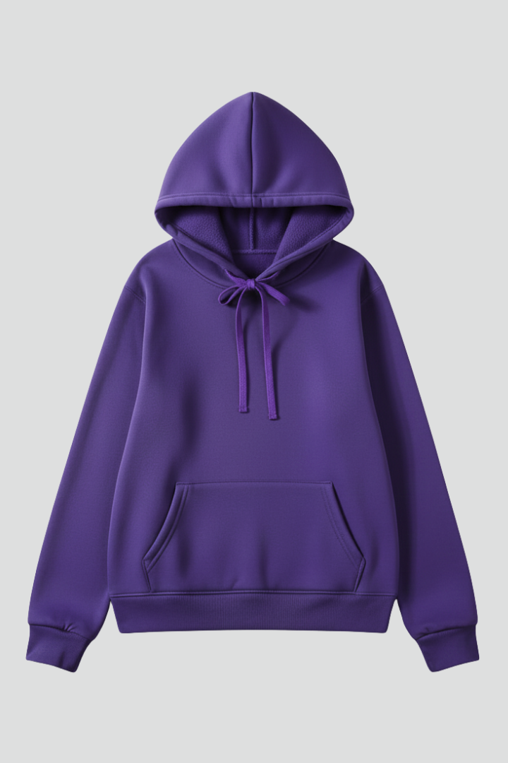 Women's Hoodie, Adjustable Drawstring Hood Ribbed Hem Sweatshirt