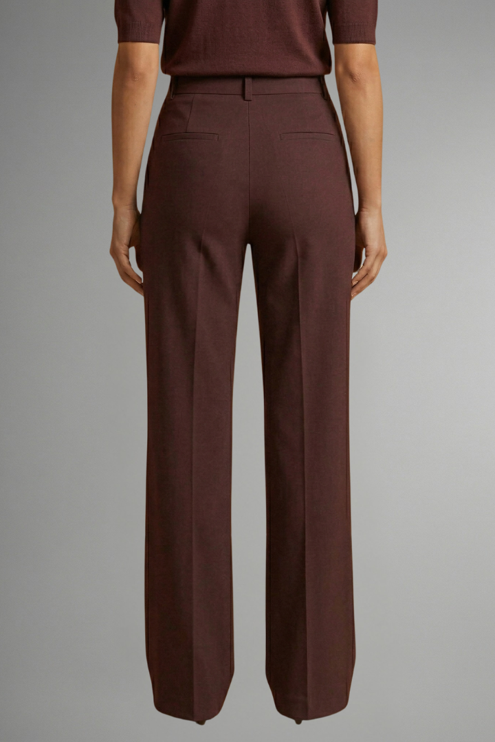 Camille | High Waist Straight Leg Trousers