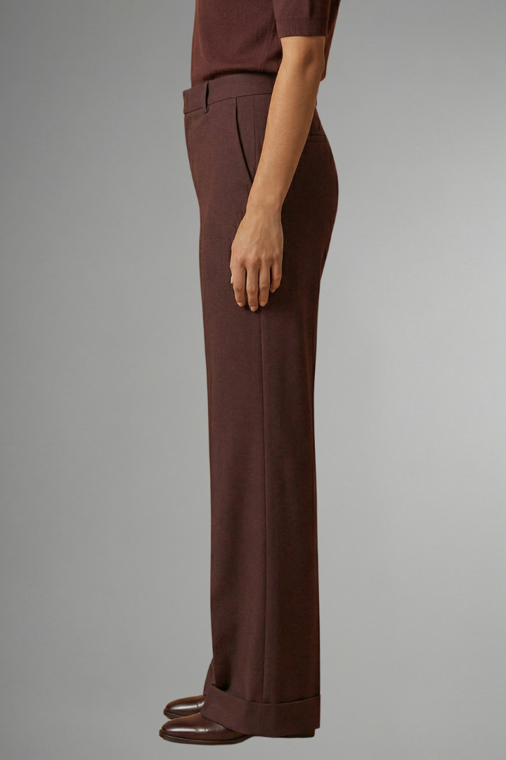 Camille | High Waist Straight Leg Trousers