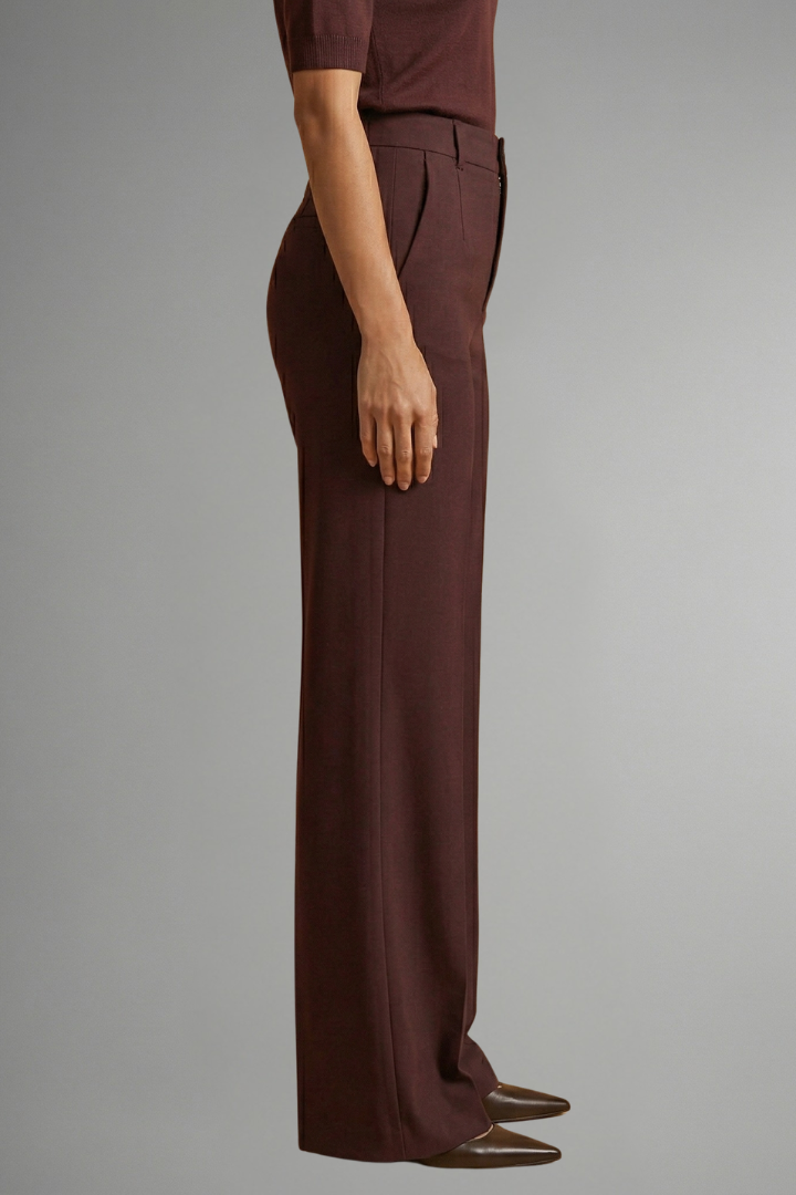 Camille | High Waist Straight Leg Trousers