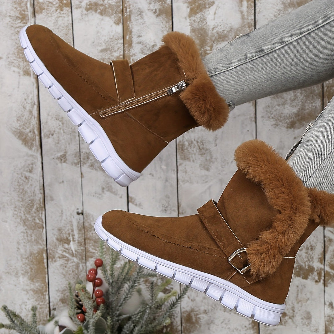 Women's Winter Snow Boots, Plush Lined Warm Water Resistant Booties
