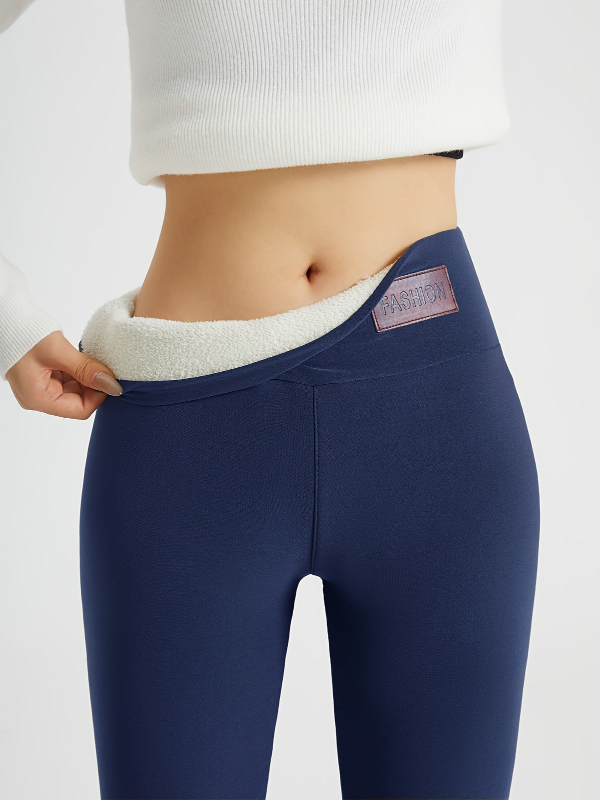 Women's Fleece-Lined High-Waisted Leggings, view 12