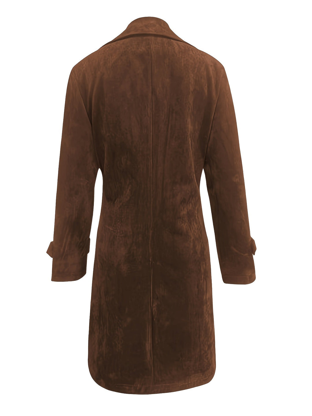 Women's Longline Coat, Tailored Straight Cut Winter Overcoat
