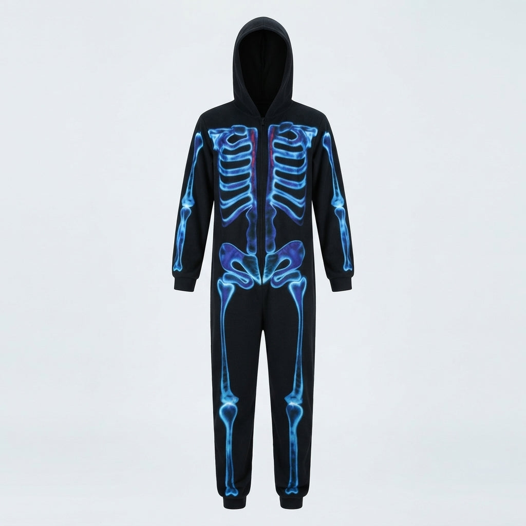 Count Midnight Skeleton Halloween Onesie | Unisex Pajamas