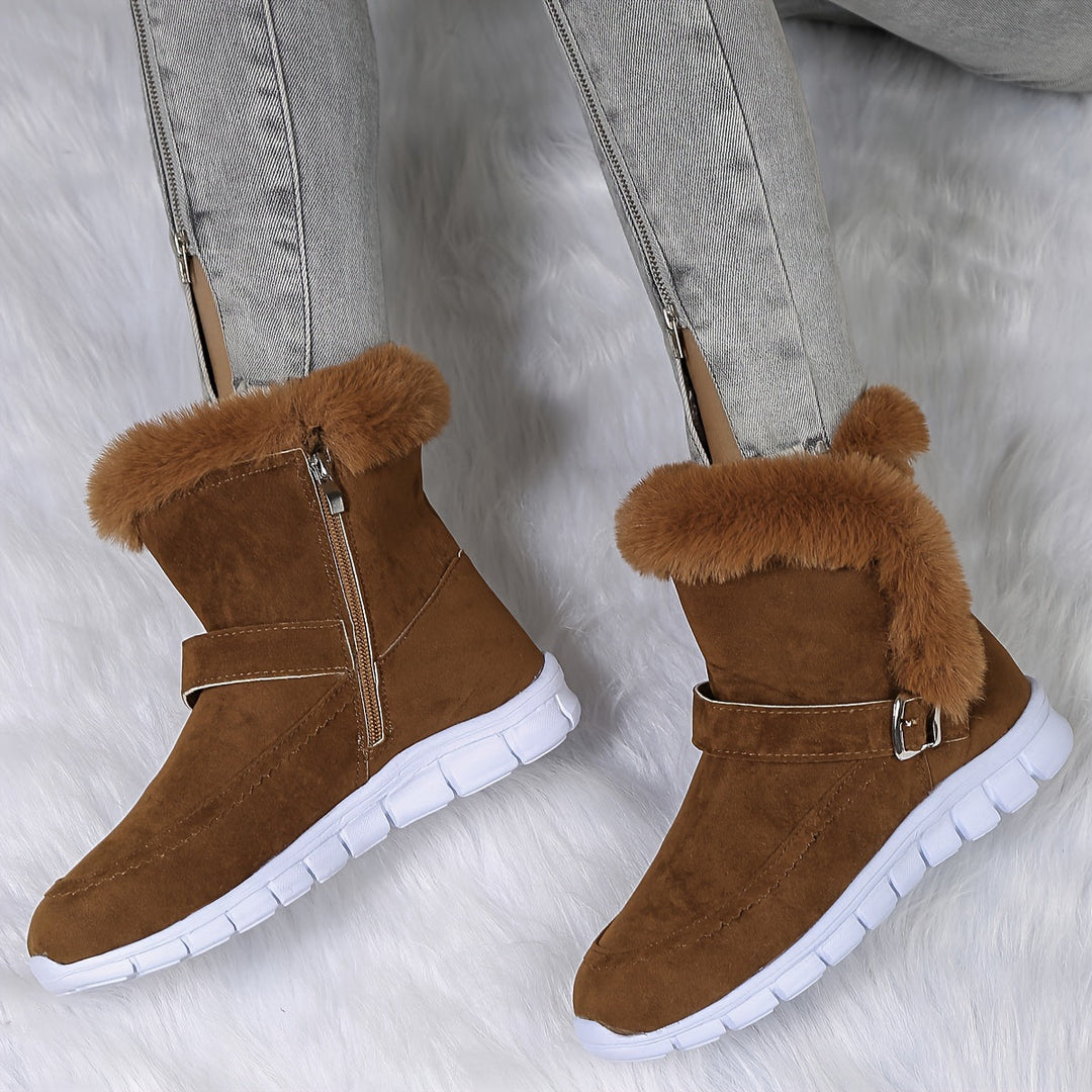 Women's Winter Snow Boots, Plush Lined Warm Water Resistant Booties