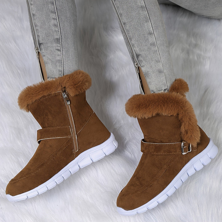 Women's Winter Snow Boots, Plush Lined Warm Water Resistant Booties