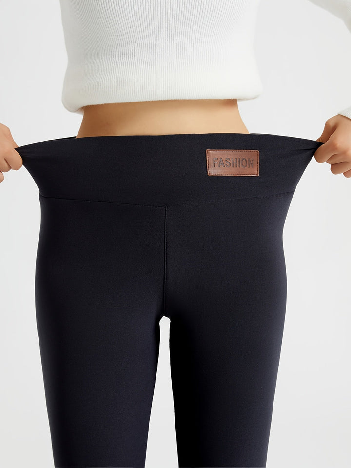 Women's Fleece Lined Leggings, High Waisted Warm Winter Tights