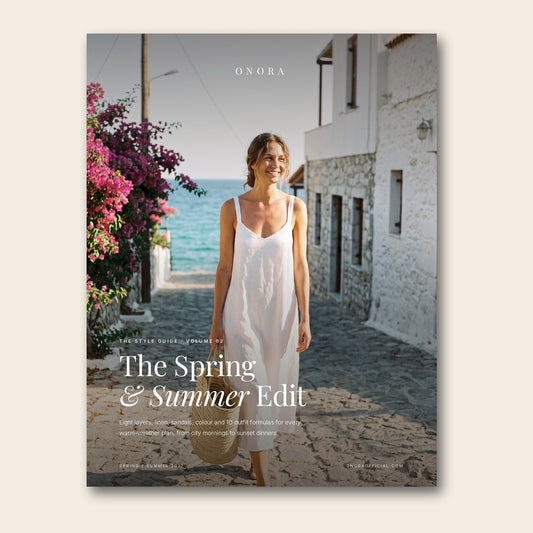 ONORA Spring & Summer Style Guide cover