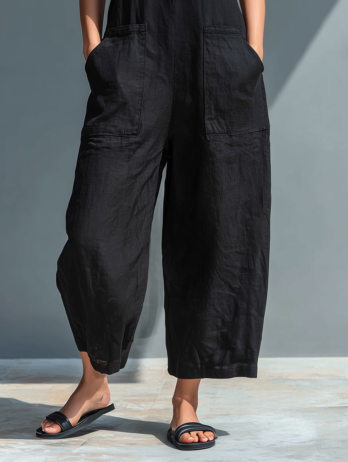 Women's Relaxed-Fit Casual Overall Set, view 4