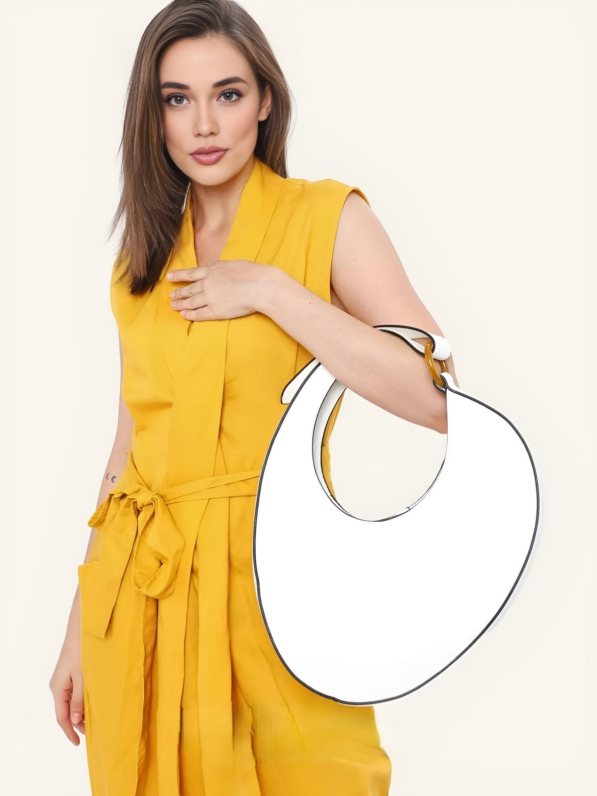 Women's Crescent Underarm Shoulder Bag, view 3