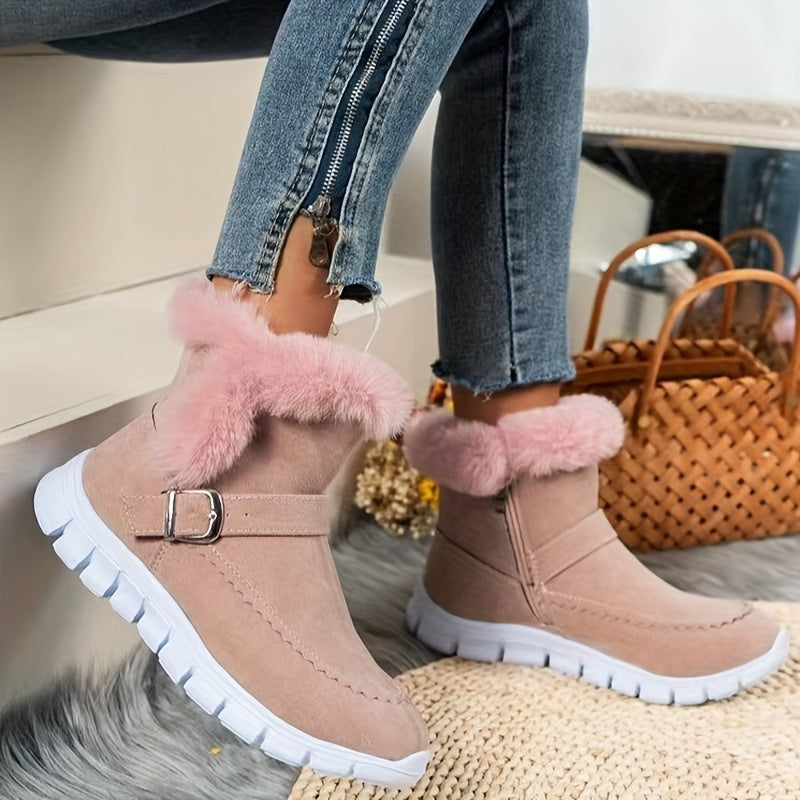 Women's Winter Snow Boots, Plush Lined Warm Water Resistant Booties