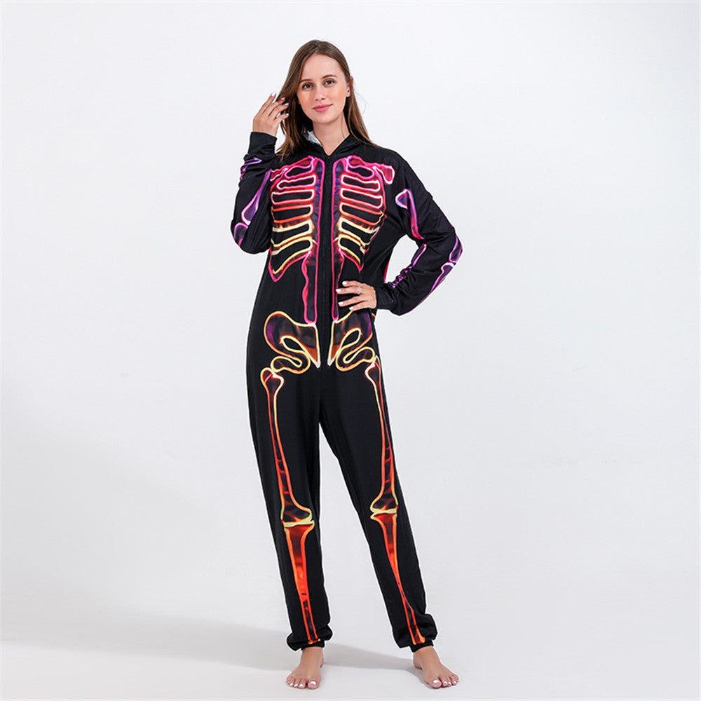 Count Midnight Skeleton Halloween Onesie | Unisex Pajamas
