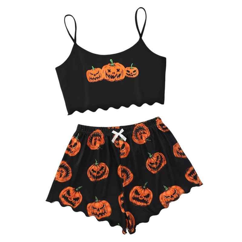 Pumpkin Patch Halloween Pajamas for Women | Cami & Shorts Set