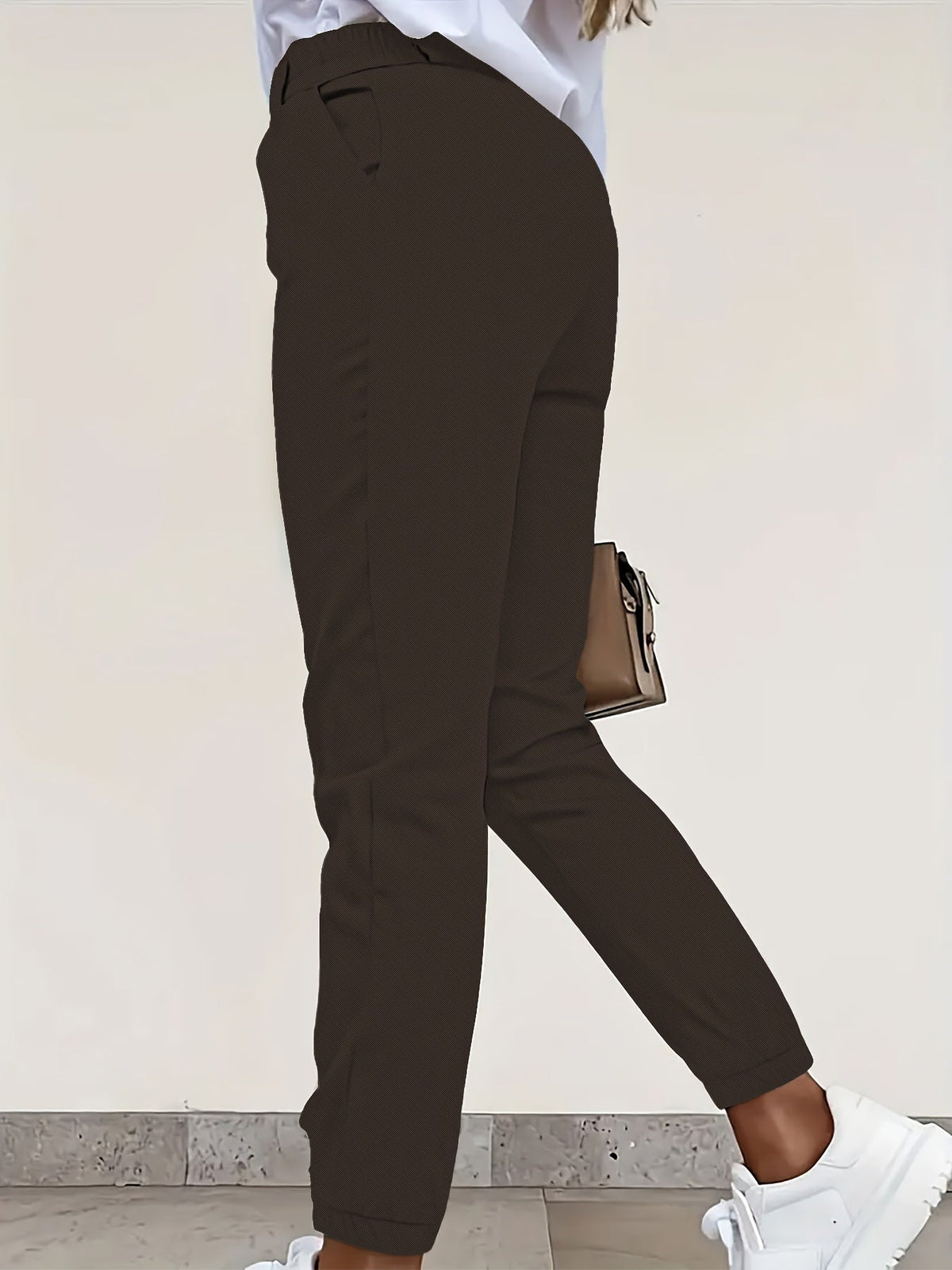 Women's Slim-Fit Wrinkle-Resistant Straight-Leg Pants, view 10