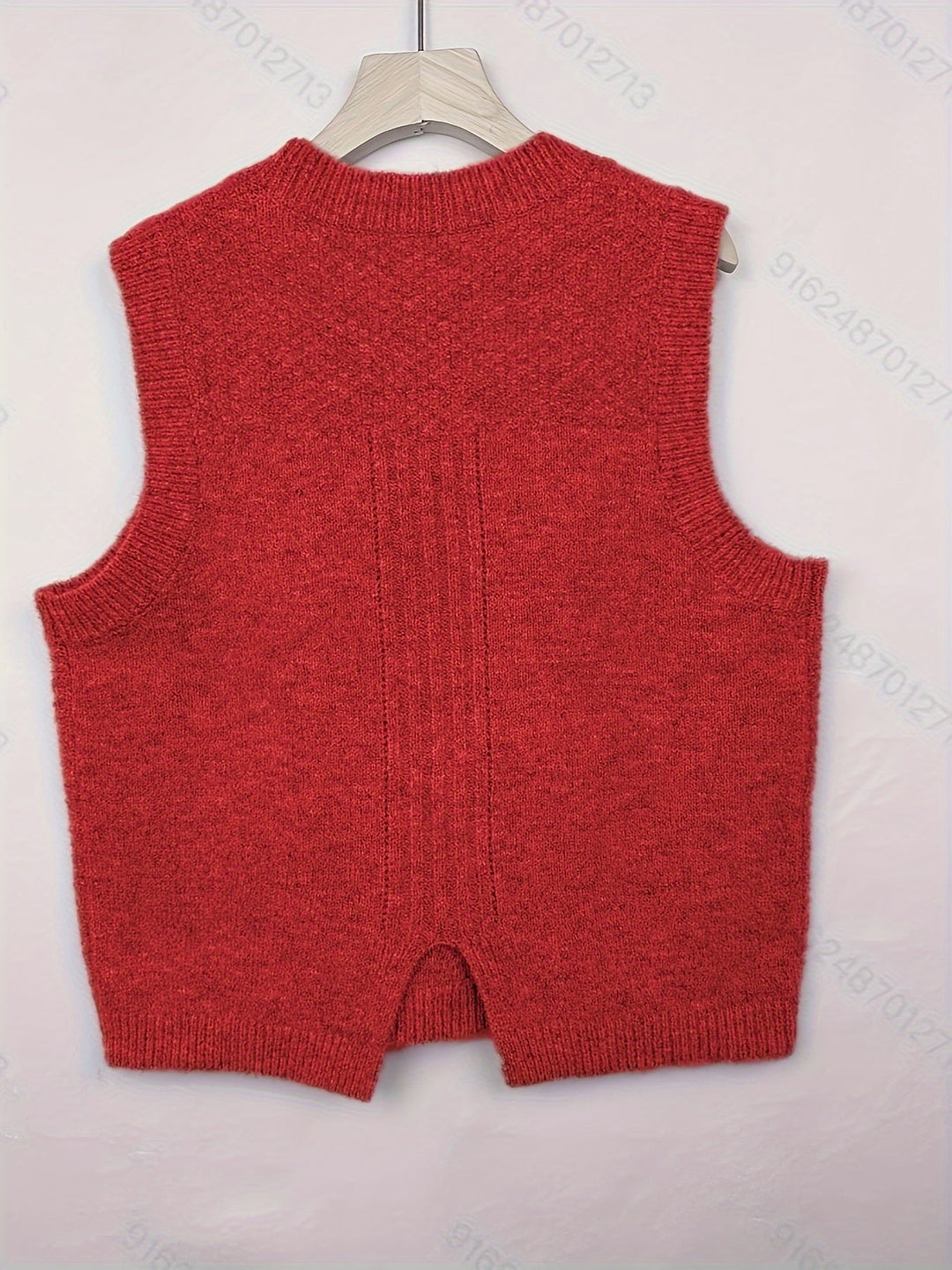 Women's Cable Knit Sweater Vest, Sleeveless V Neck Pullover