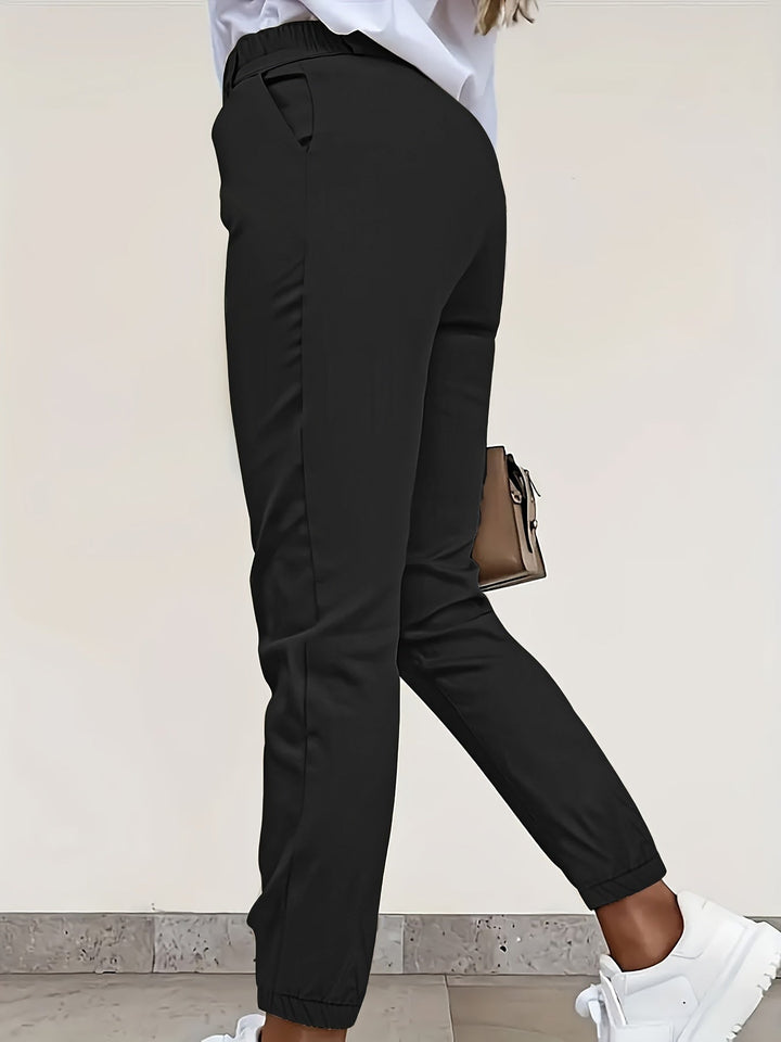 Women's Slim Fit Trousers, Tailored Straight Leg Work Pants