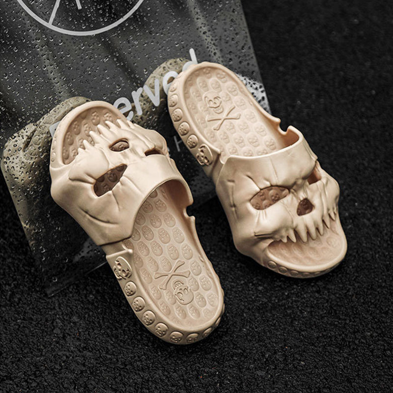 Bone Daddy Skull Halloween Slippers for Men
