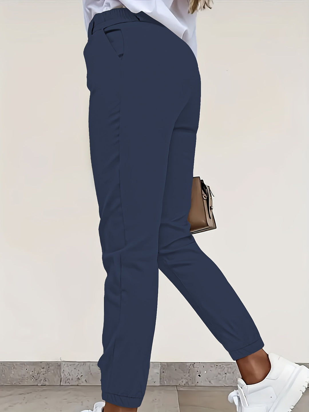 Women's Slim Fit Trousers, Tailored Straight Leg Work Pants