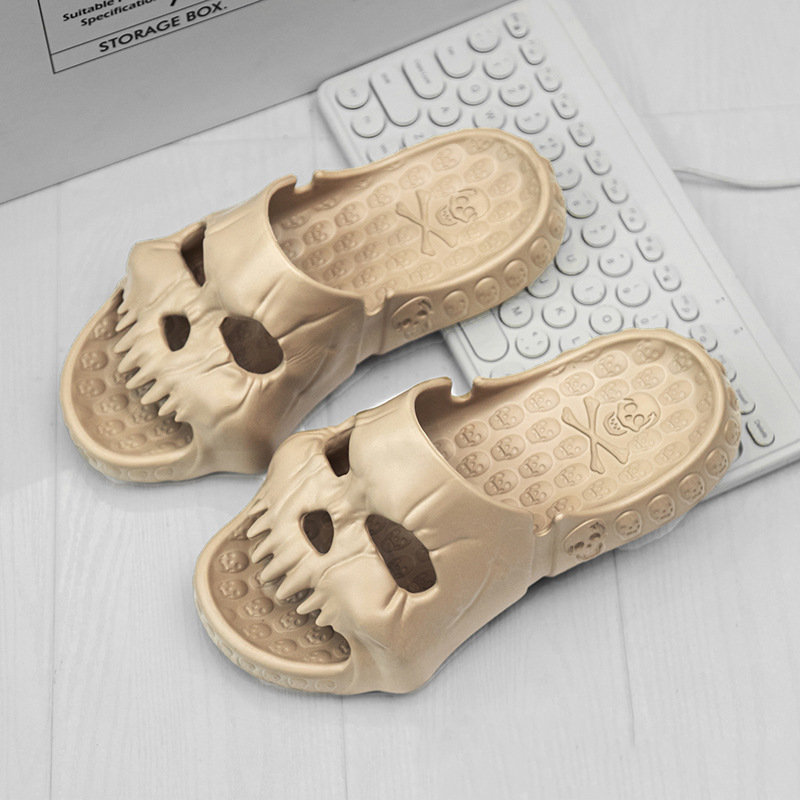 Bone Daddy Skull Halloween Slippers for Men