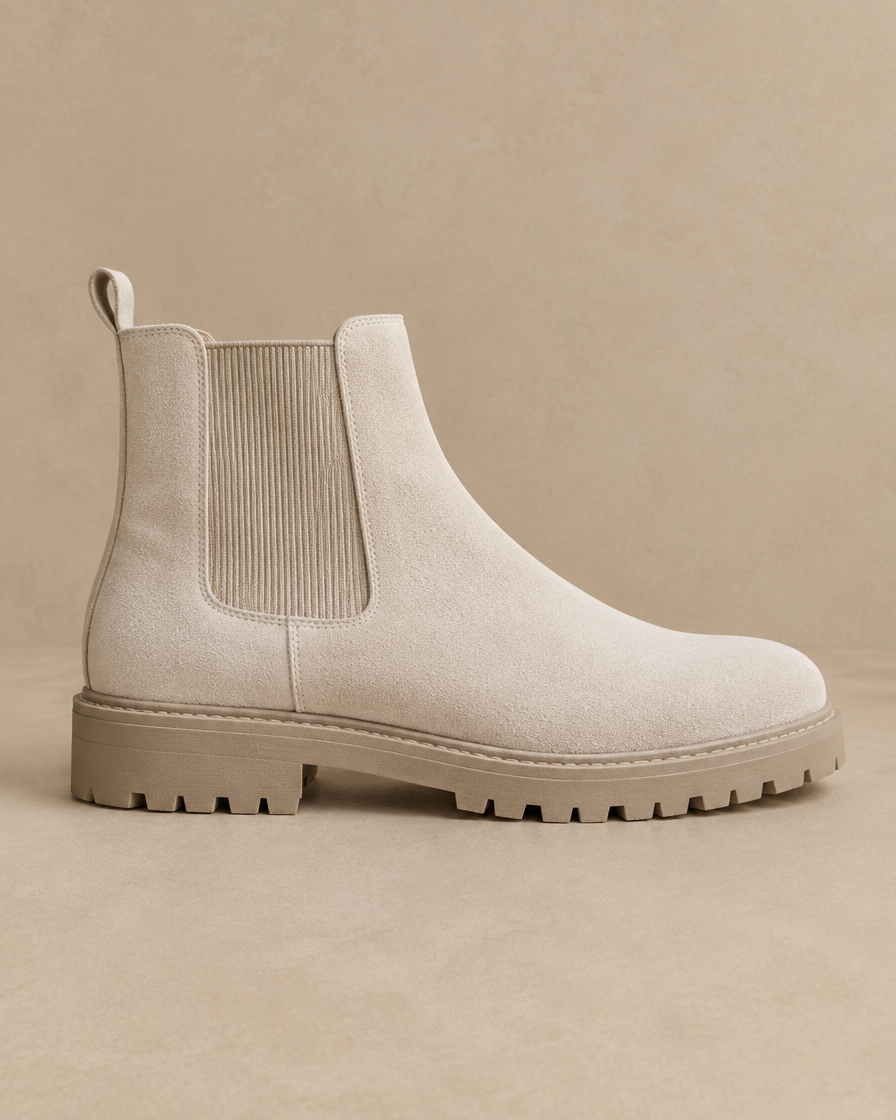 Fleece-Lined Chelsea Boots for Women — side profile