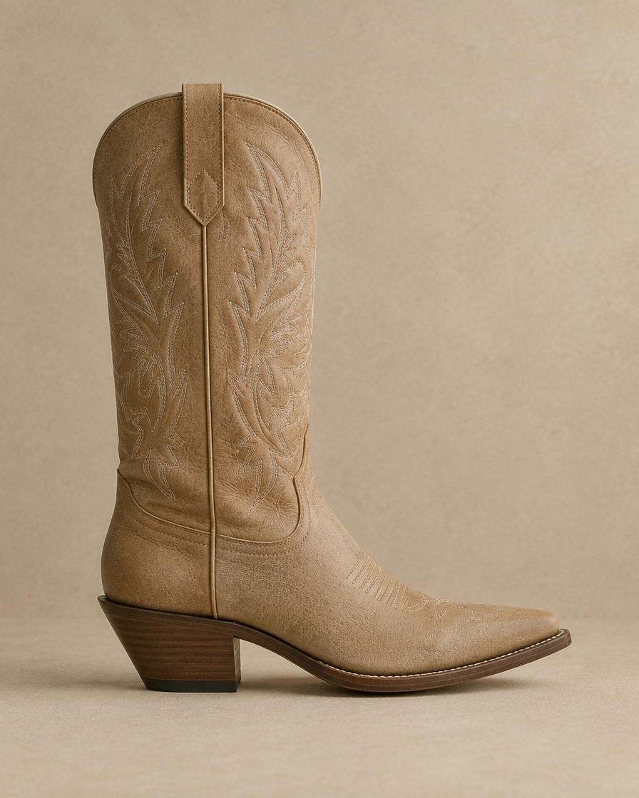 Comfort Western Boots with Cushioned Footbed — side profile