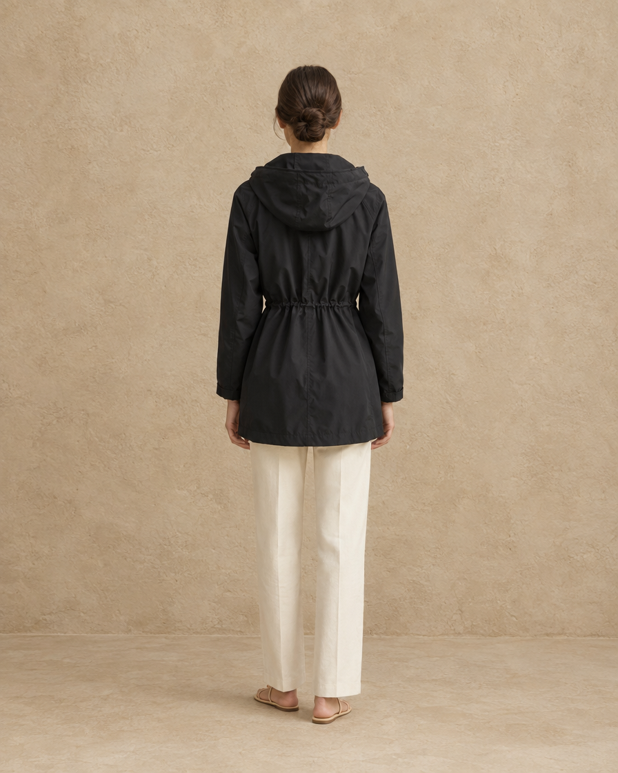 ONORA Lumen Fleece-Lined Hooded Winter Parka — full length back