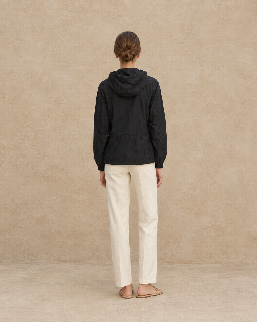ONORA Women's Waterproof Hooded Windbreaker Jacket — full length back