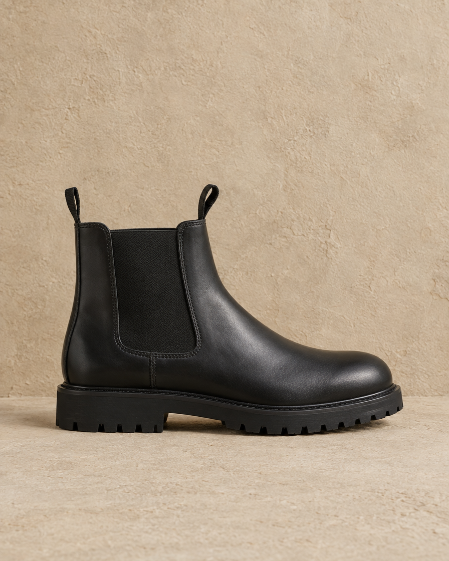 Women's Chelsea Boots with Elastic Panels and Pull Tabs — side profile