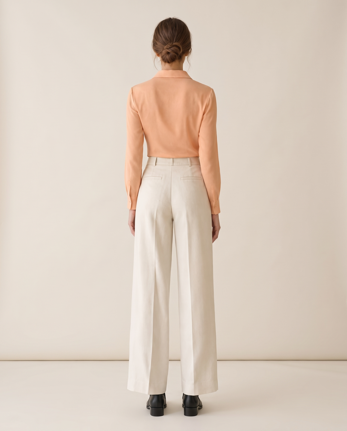 Cotswold Fitted Ruched Front Blouse — studio back