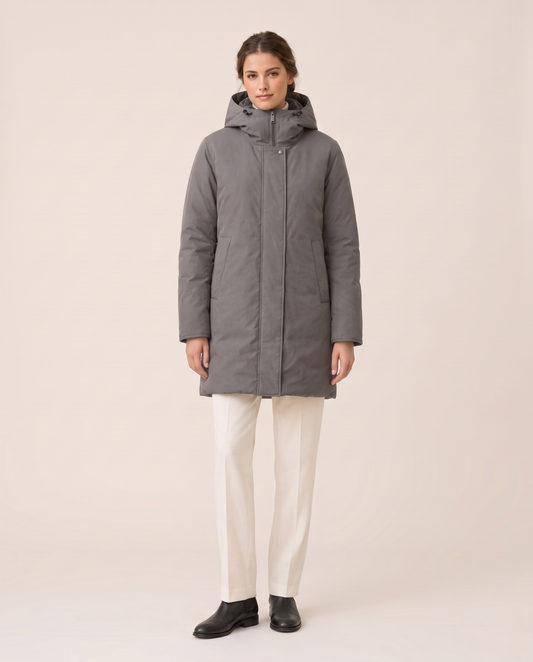 Heavyweight Waterproof Hooded Parka — studio front