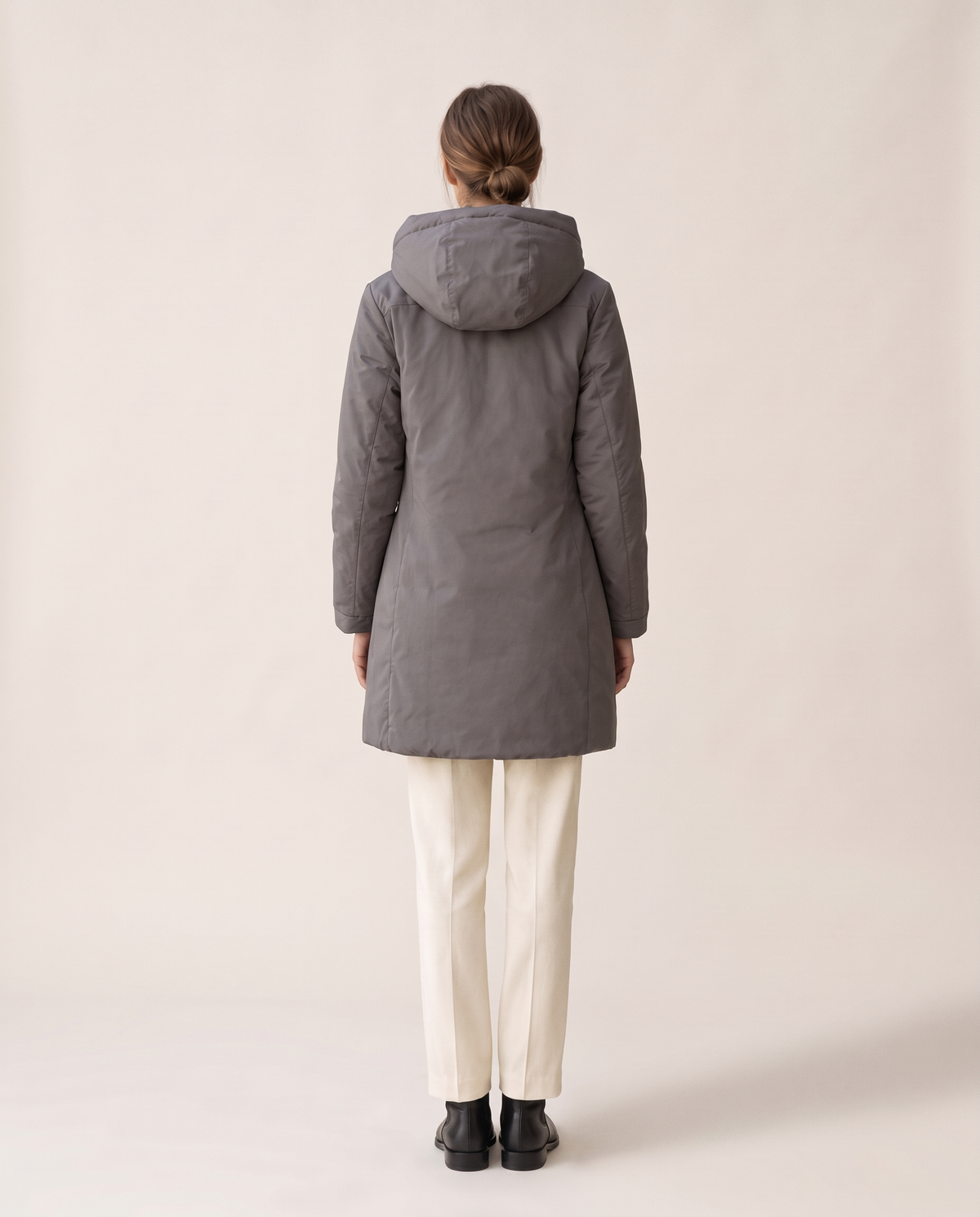 Heavyweight Waterproof Hooded Parka — studio back