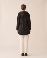 Women's Fleece-Lined Hooded Parka — studio back