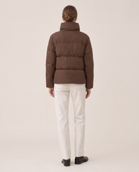 Classic Padded Puffer Jacket with Zip Front — studio back