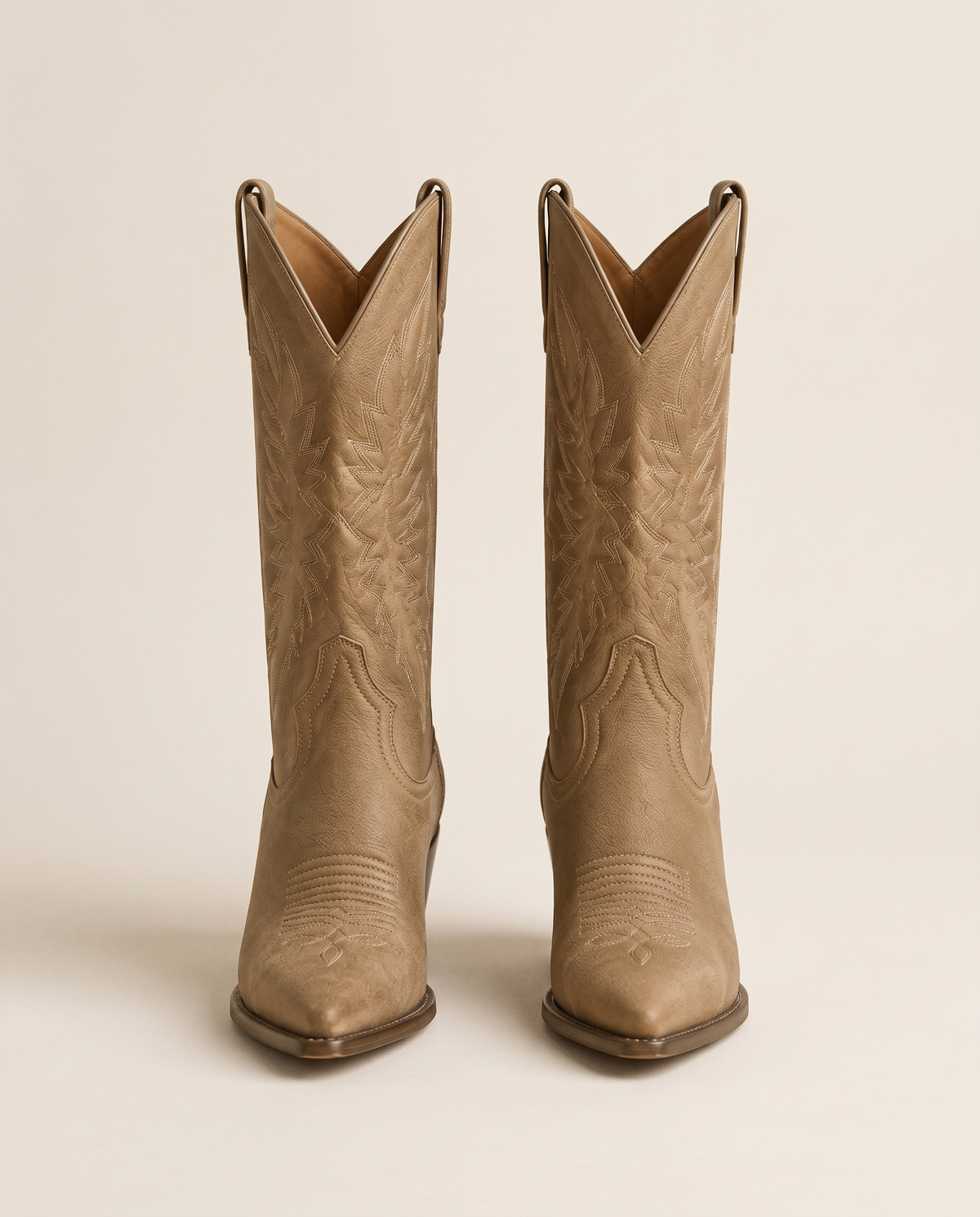 Comfort Western Boots with Cushioned Footbed — pair, studio