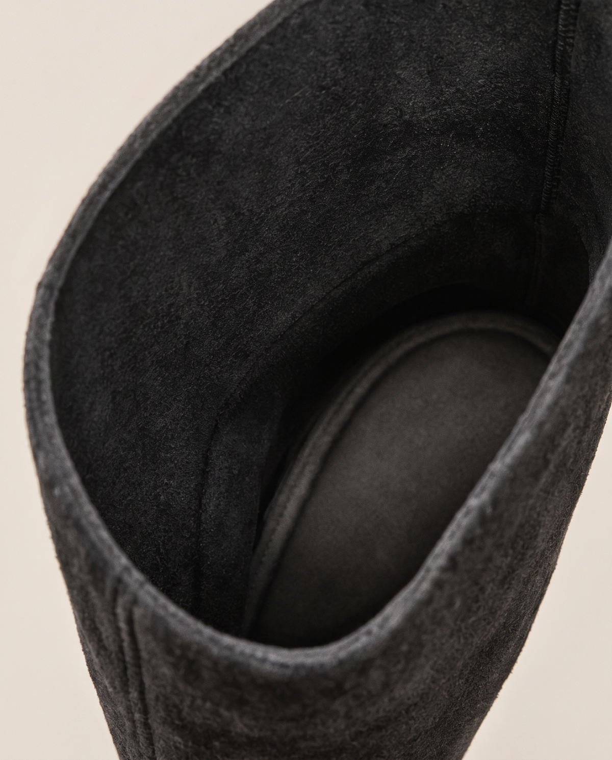 Knee-High Boots with Cushioned Footbed and Side Zipper — cushioned footbed detail
