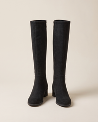 Knee-High Boots with Cushioned Footbed and Side Zipper — pair, studio