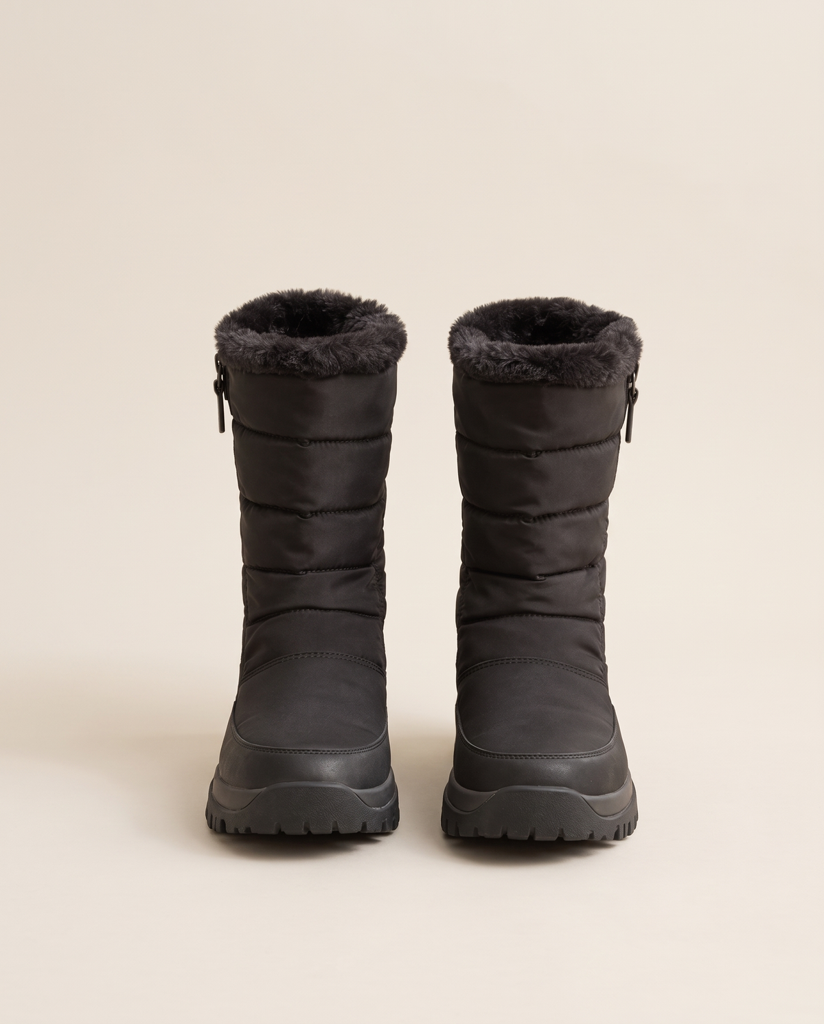 Women's Snow Boots with Plush Lining and Non-Slip Sole — pair, studio