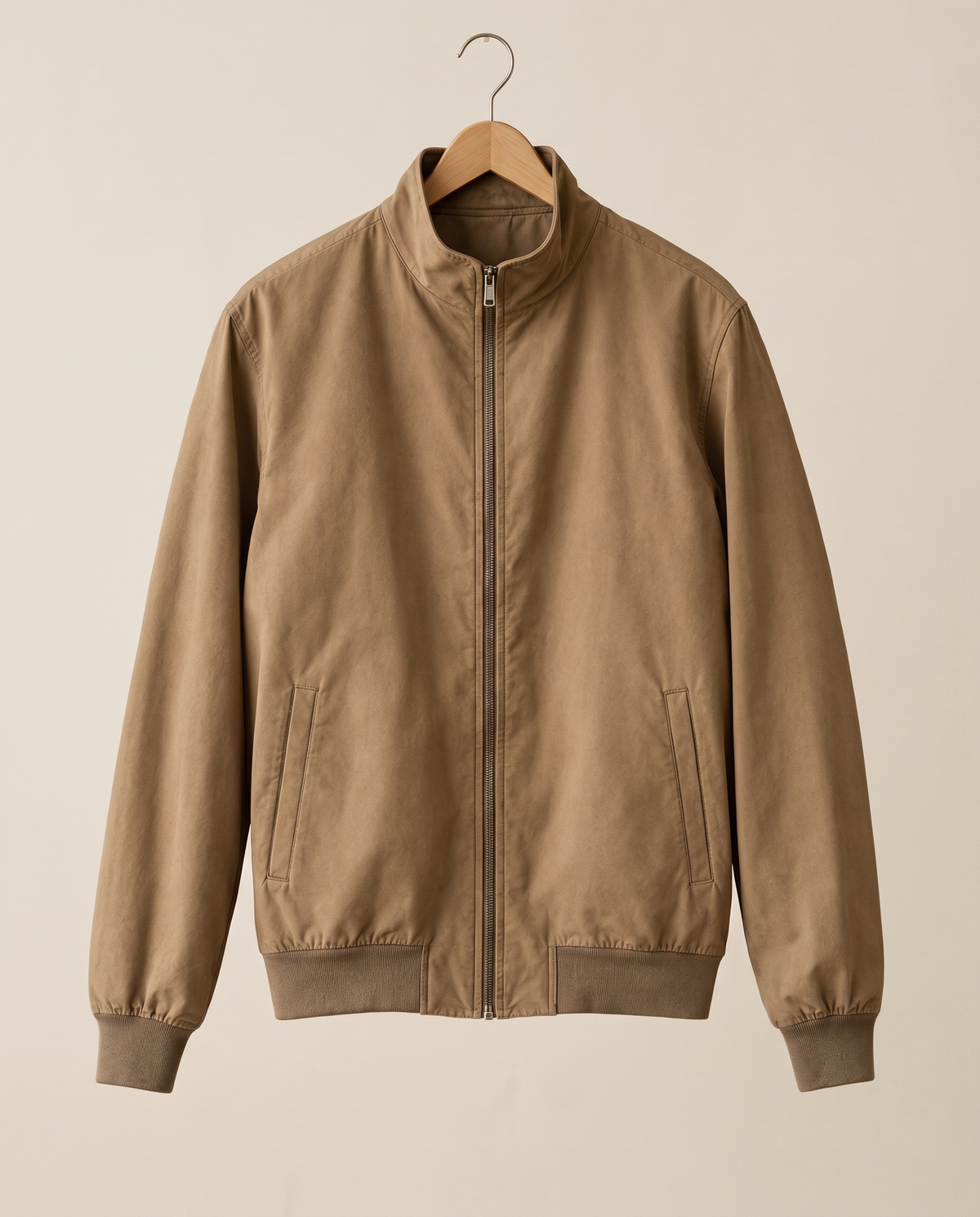 Vintage Bomber Jacket for Women — on hanger