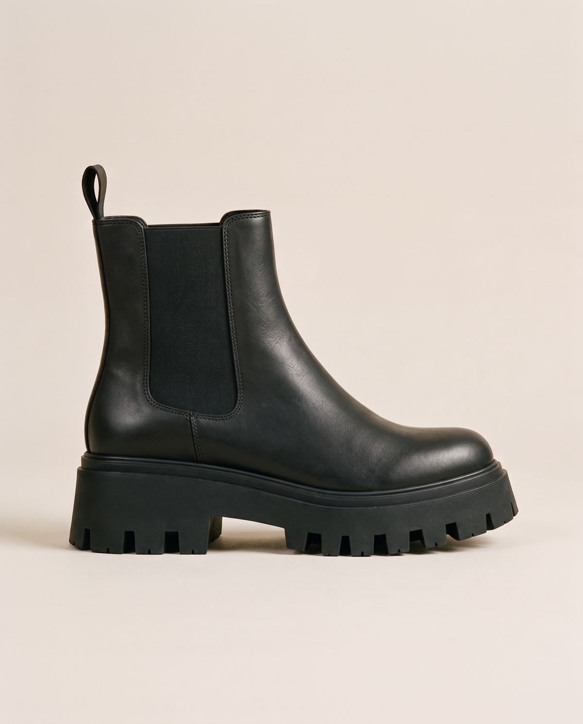 Platform Chelsea Boots with Chunky Grip Sole — side profile