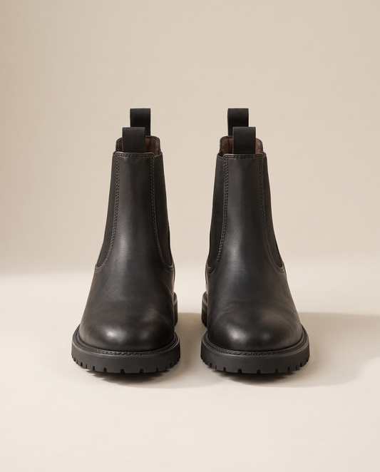 Chelsea Boots with Elastic Panels and Pull Tab — pair, studio