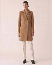 Double-Faced Wool Coat for Women — brown