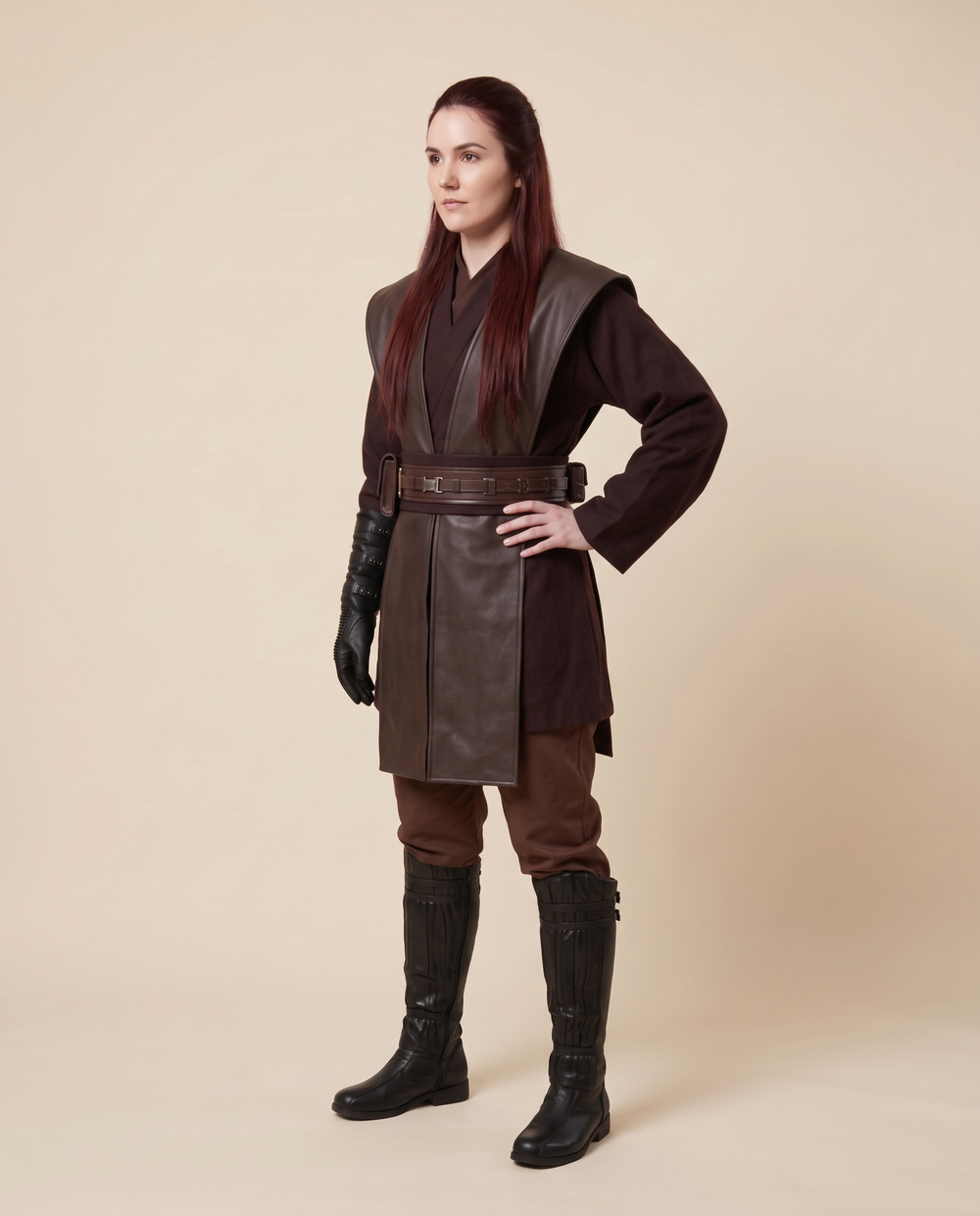 Women's Space Knight Robe Costume – three-quarter view