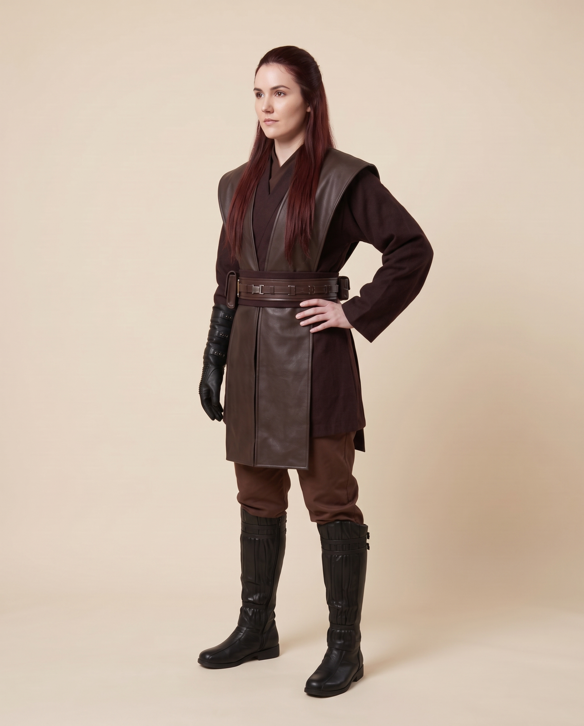 Women's Space Knight Robe Costume – three-quarter view